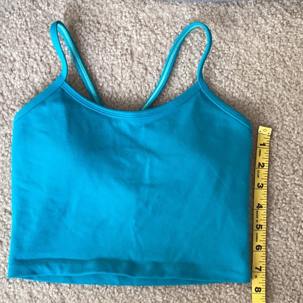 lululemon athletica Blue Crop Top